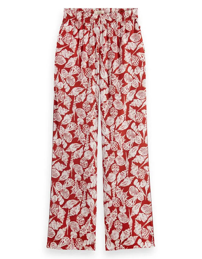 Scotch And Soda 32034 Wide Leg Trousers Red Women Monsoon Trousers and Jeans