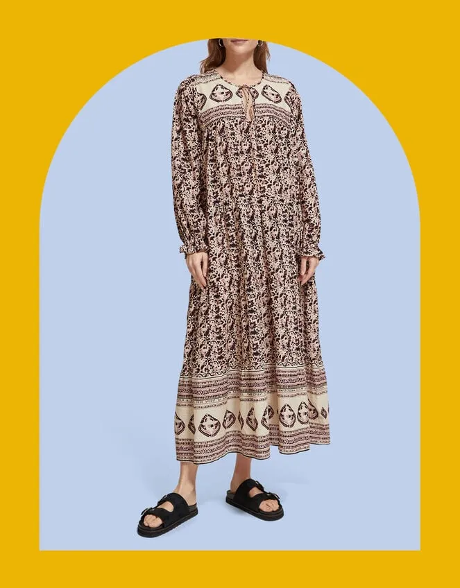 Scotch And Soda Print Maxi Dress Multi Women Monsoon Dresses