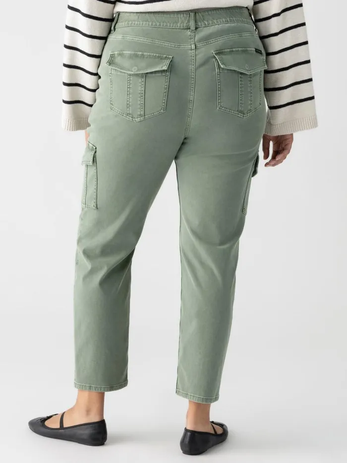 Sculpted Hayden Cargo Standard Rise Pant Dark Spruce Inclusive Collection Women Sanctuary Clothing Pants
