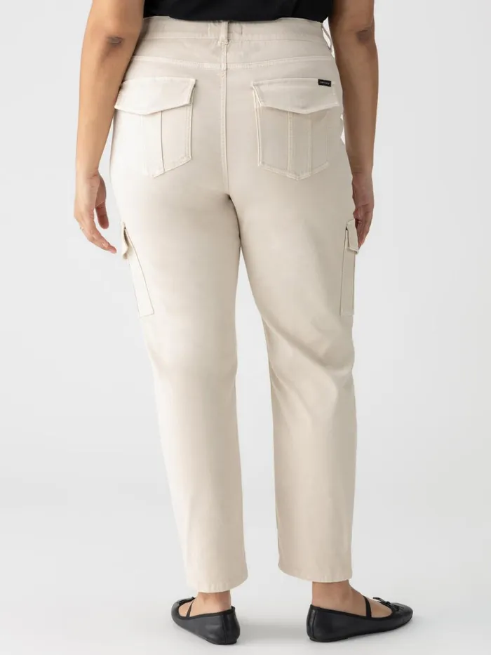 Sculpted Hayden Cargo Standard Rise Pant Toasted Almond Inclusive Collection Women Sanctuary Clothing Pants