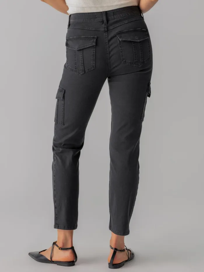 Sculpted Hayden Slim Straight Standard Rise Pant Black Women Sanctuary Clothing Pants