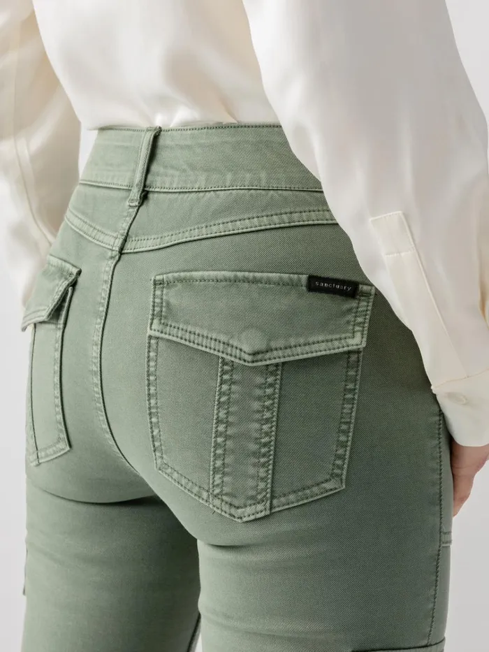 Sculpted Hayden Slim Straight Standard Rise Pant Dark Spruce Women Sanctuary Clothing Pants