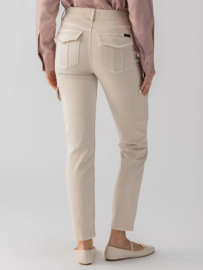 Sculpted Hayden Slim Straight Standard Rise Pant Toasted Almond Women Sanctuary Clothing Pants
