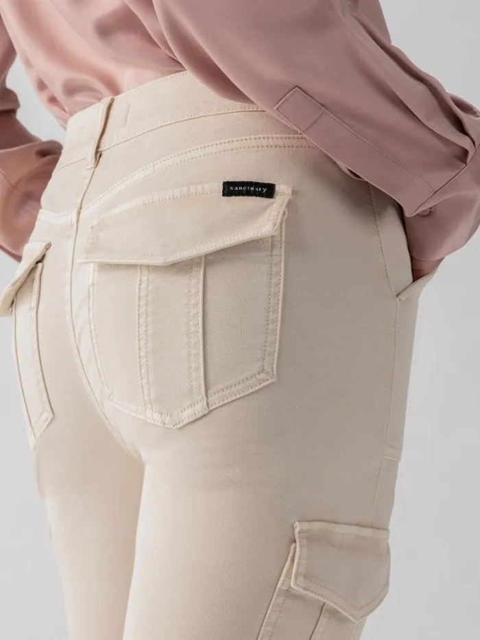 Sculpted Hayden Slim Straight Standard Rise Pant Toasted Almond Women Sanctuary Clothing Pants