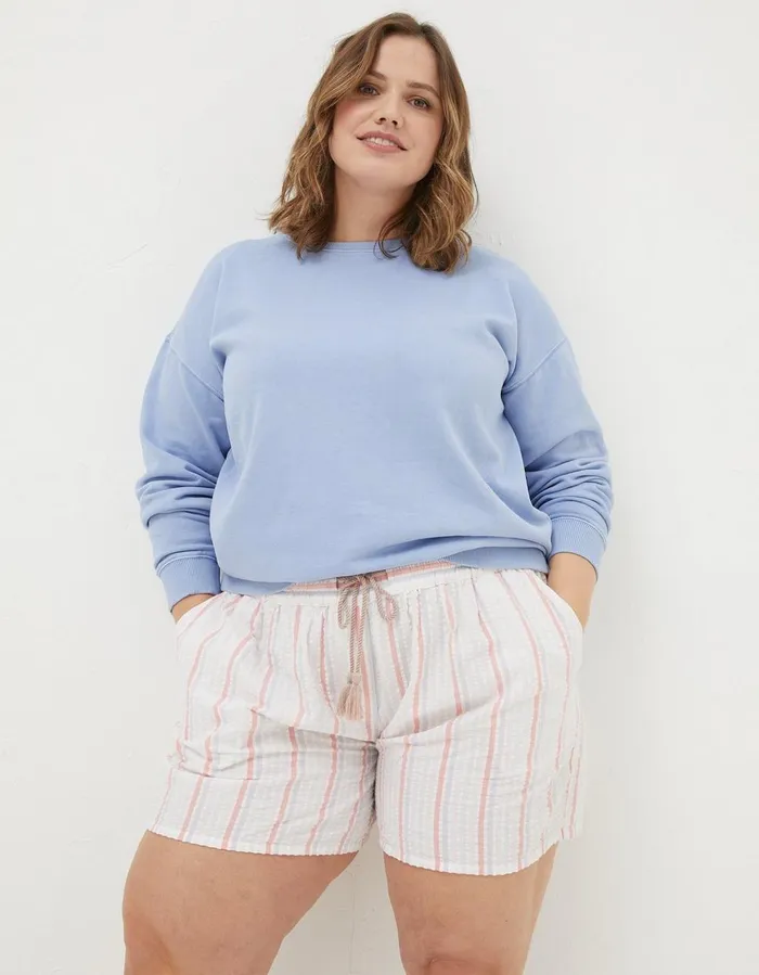 Seersucker Stripe Shorts Multi Women FatFace Nightwear and Loungewear