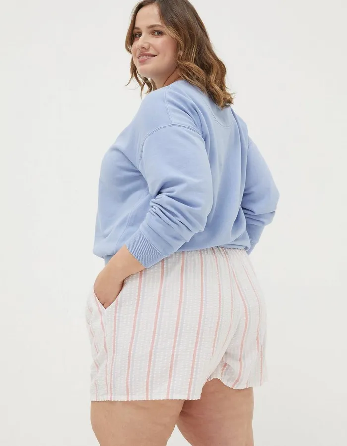 Seersucker Stripe Shorts Multi Women FatFace Nightwear and Loungewear
