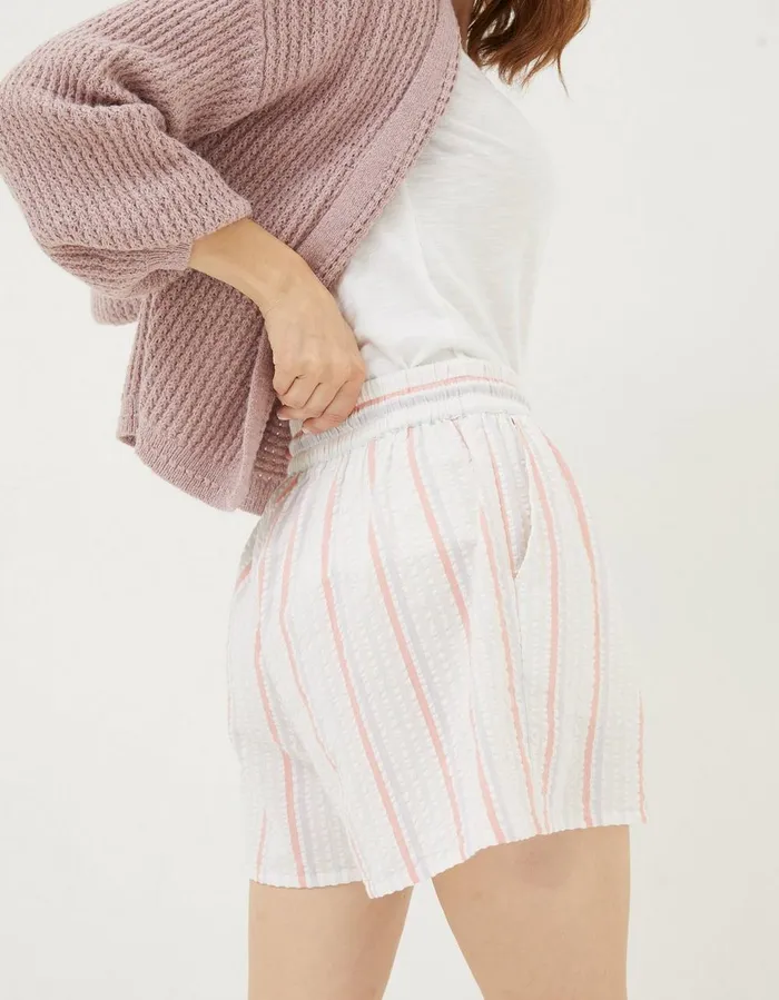 Seersucker Stripe Shorts Multi Women FatFace Nightwear and Loungewear