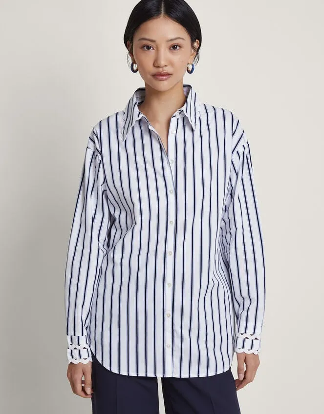 Selma Longline Shirt Blue Women Monsoon Tops and Blouses