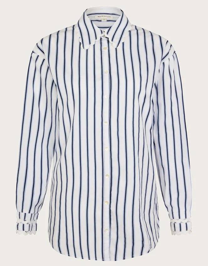 Selma Longline Shirt Blue Women Monsoon Tops and Blouses