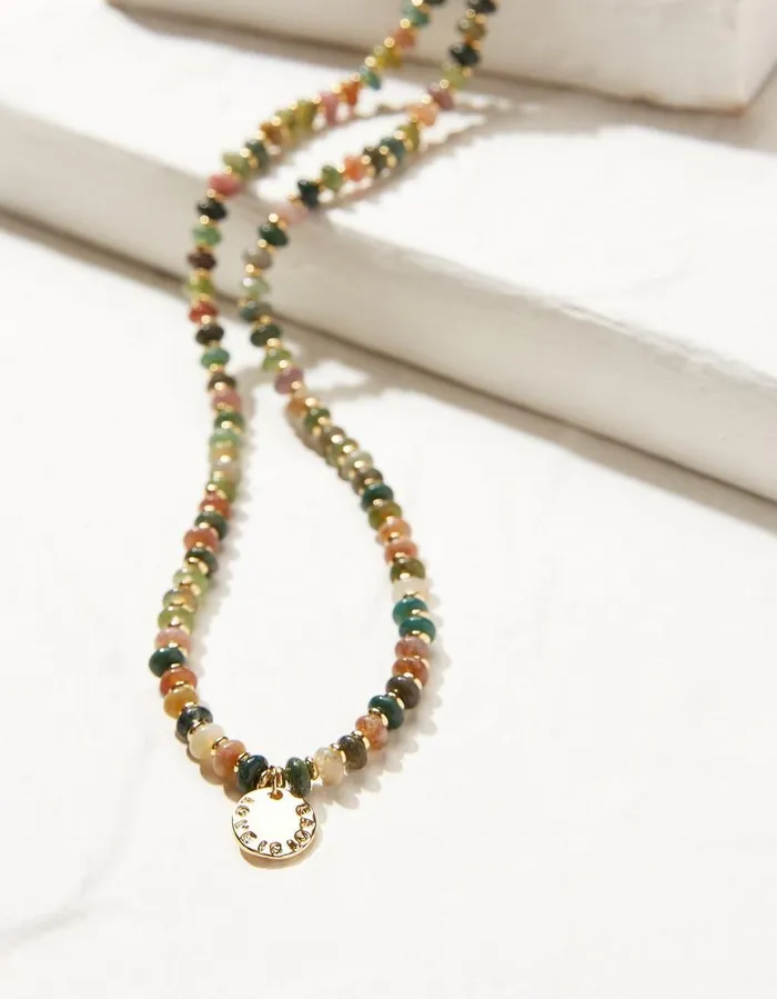 Semi Precious Chunky Necklace Multi Women FatFace Jewellery