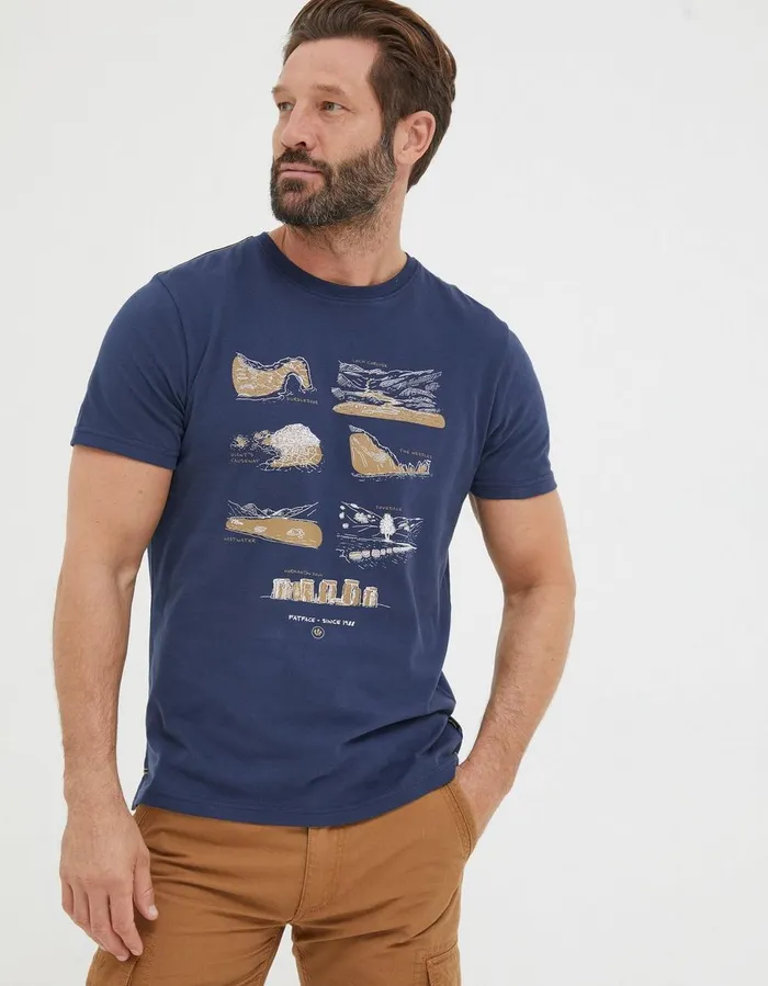 Seven Wonders TShirt Navy Men FatFace TShirts