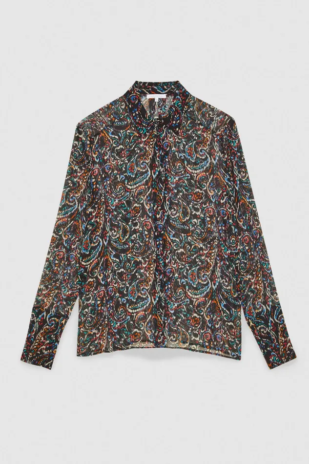 Shirts Women Patrizia Pepe LongSleeved Printed Shirt Paisley Soul