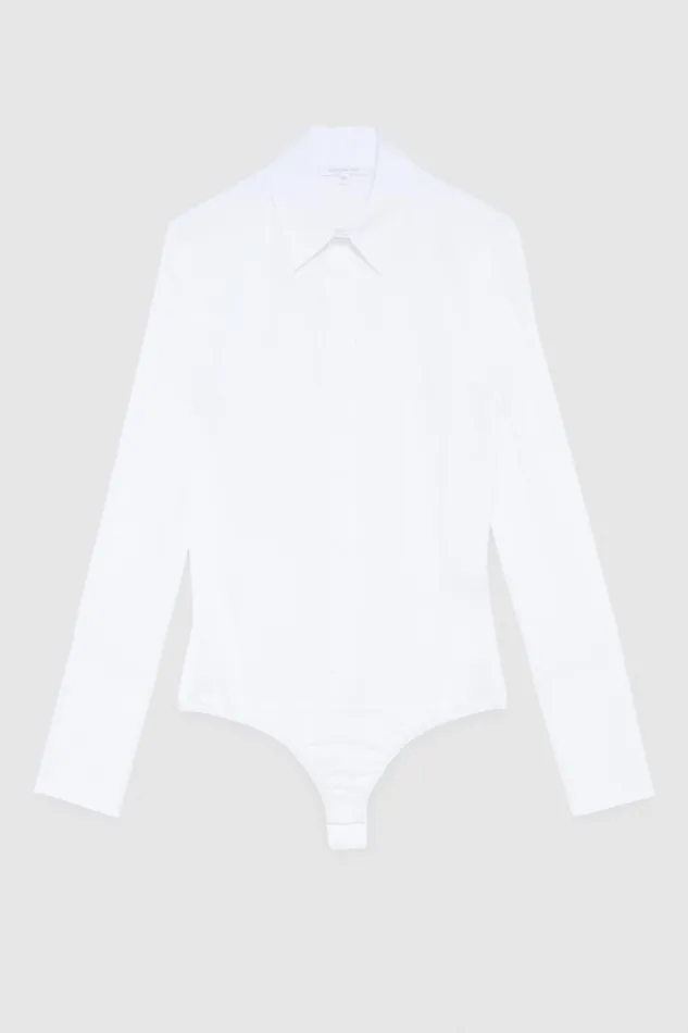 Shirts Women Patrizia Pepe Shirt Bodysuit Bianco Ottico