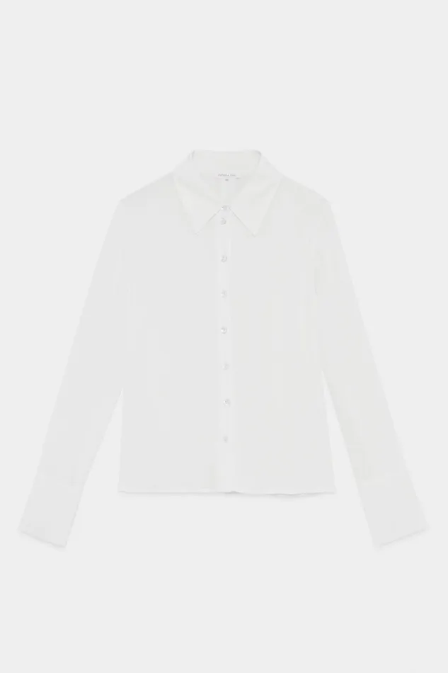 Shirts Women Patrizia Pepe Soft Viscose Shirt Bianco