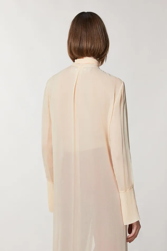 Shirts Women Patrizia Pepe Viscose Shirt Dress Astral Blush