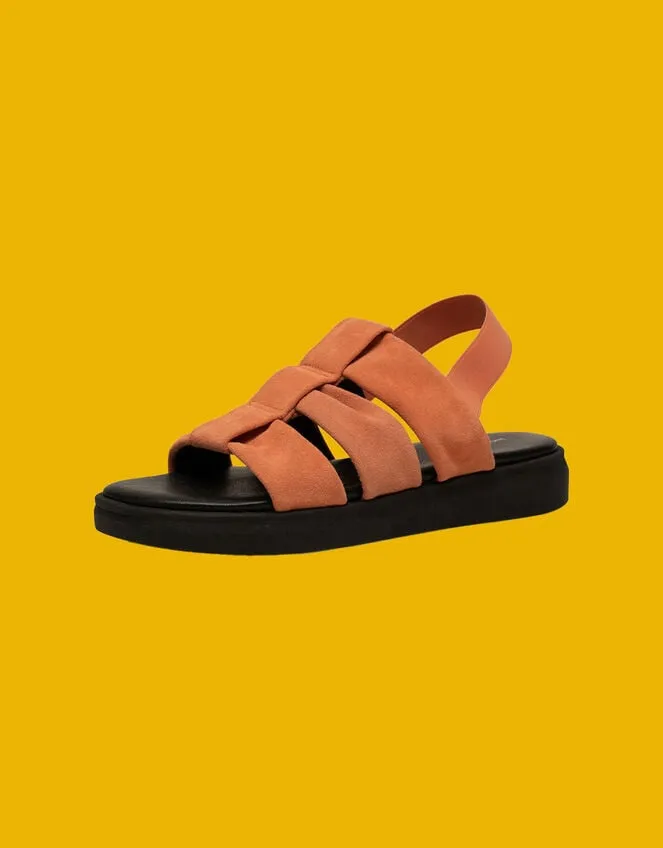 Shoe The Bear Suede Sandals Orange Women Monsoon Sandals