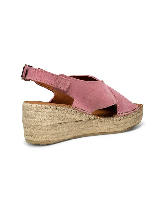 Shoe The Bear Suede Wedges Pink Women Monsoon Sandals