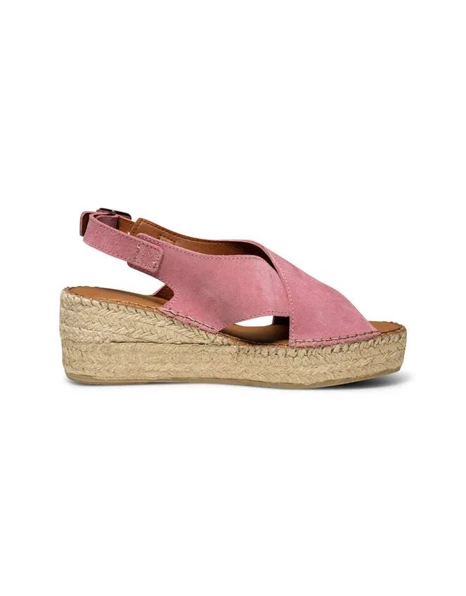 Shoe The Bear Suede Wedges Pink Women Monsoon Sandals