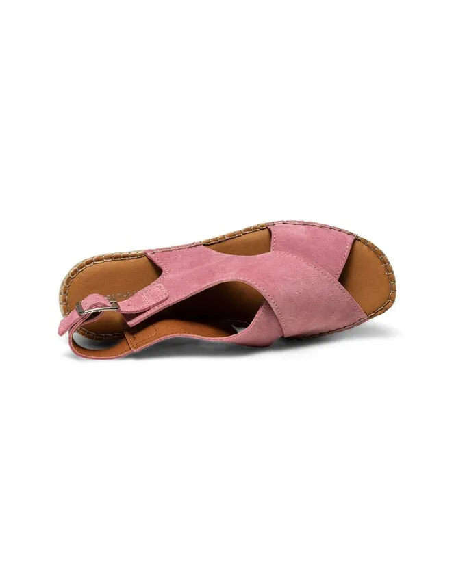 Shoe The Bear Suede Wedges Pink Women Monsoon Sandals