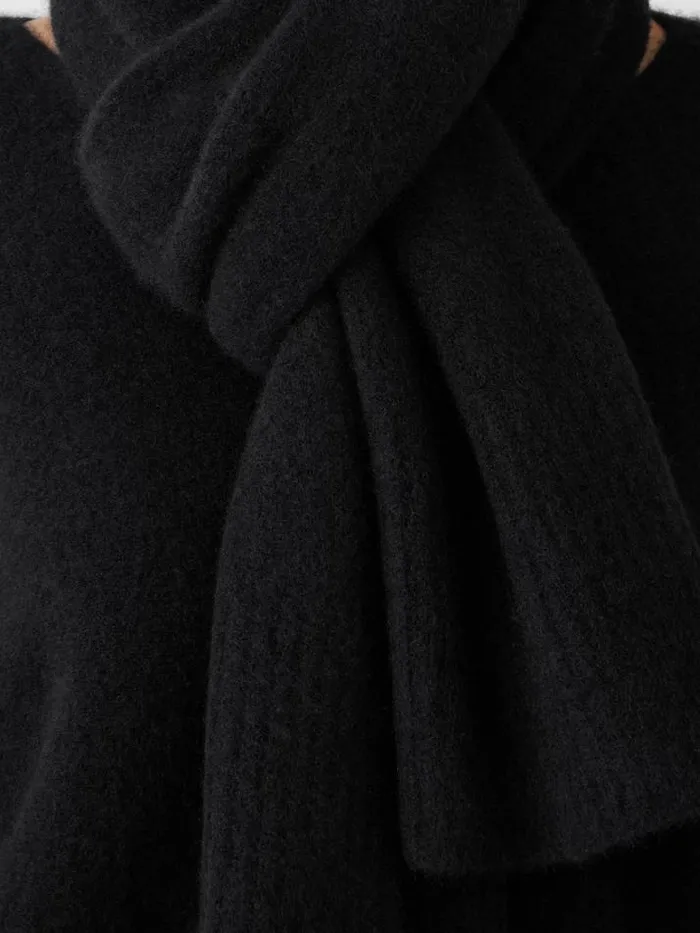 Shop Eileen Fisher Accessories Cashmere Silk Bliss Scarf Black