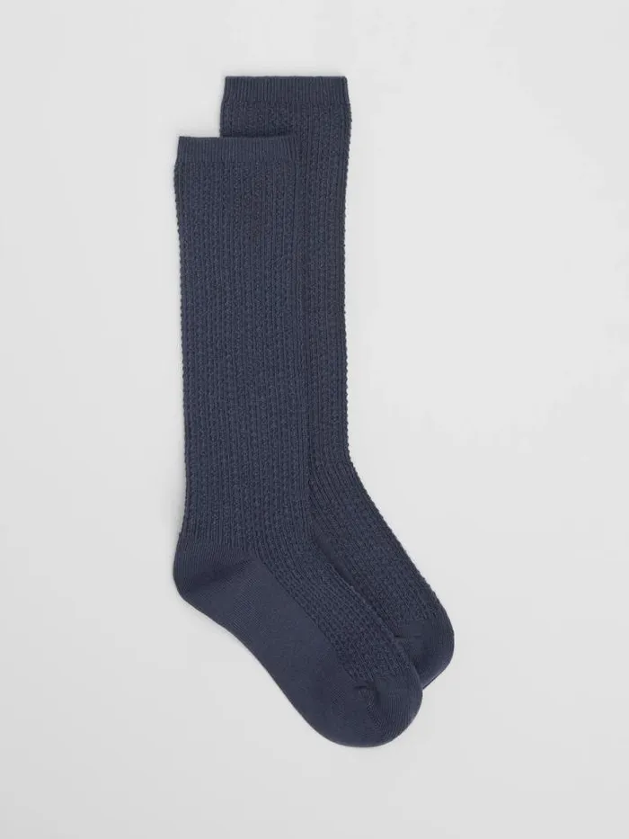 Shop Eileen Fisher Accessories Textured Slouch Sock Ocean