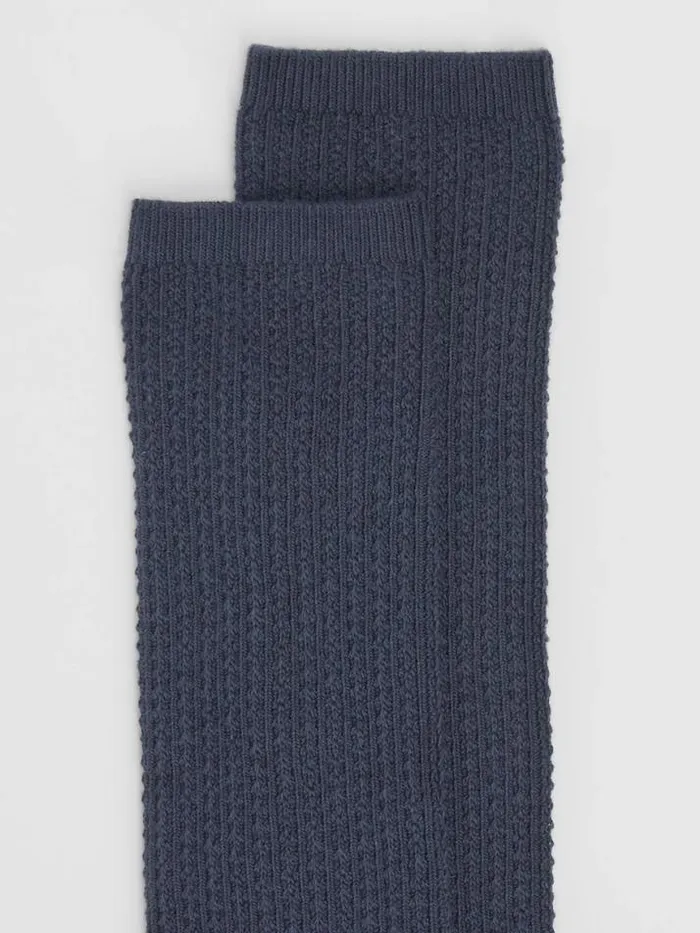 Shop Eileen Fisher Accessories Textured Slouch Sock Ocean