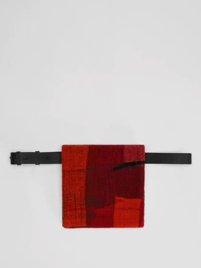 Shop Eileen Fisher Accessories Waste No More Belt Bag Red