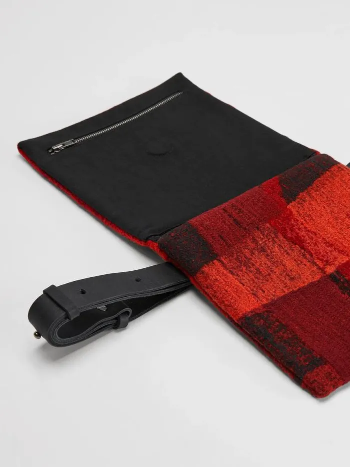 Shop Eileen Fisher Accessories Waste No More Belt Bag Red