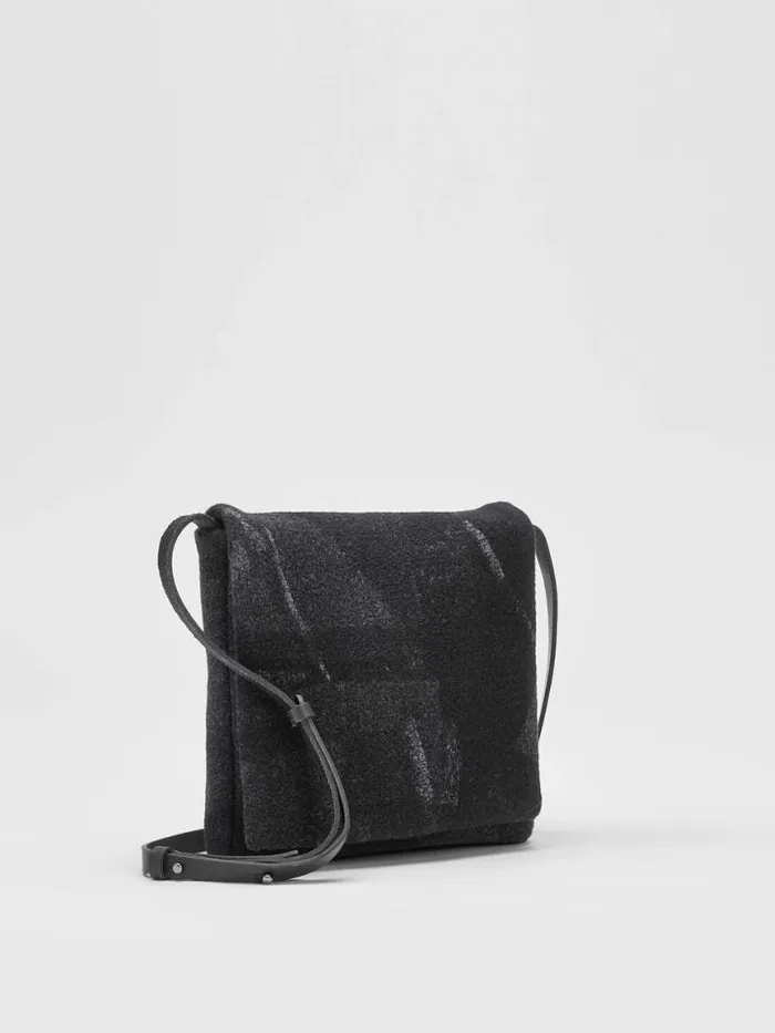 Shop Eileen Fisher Accessories Waste No More Crossbody Bag Charcoal