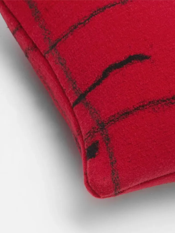Shop Eileen Fisher Accessories Waste No More Felted Artisanal Pillow 11034 By 11034 Red