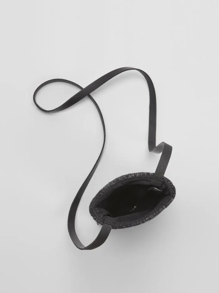 Shop Eileen Fisher Accessories Waste No More Felted Phone Pouch Charcoal