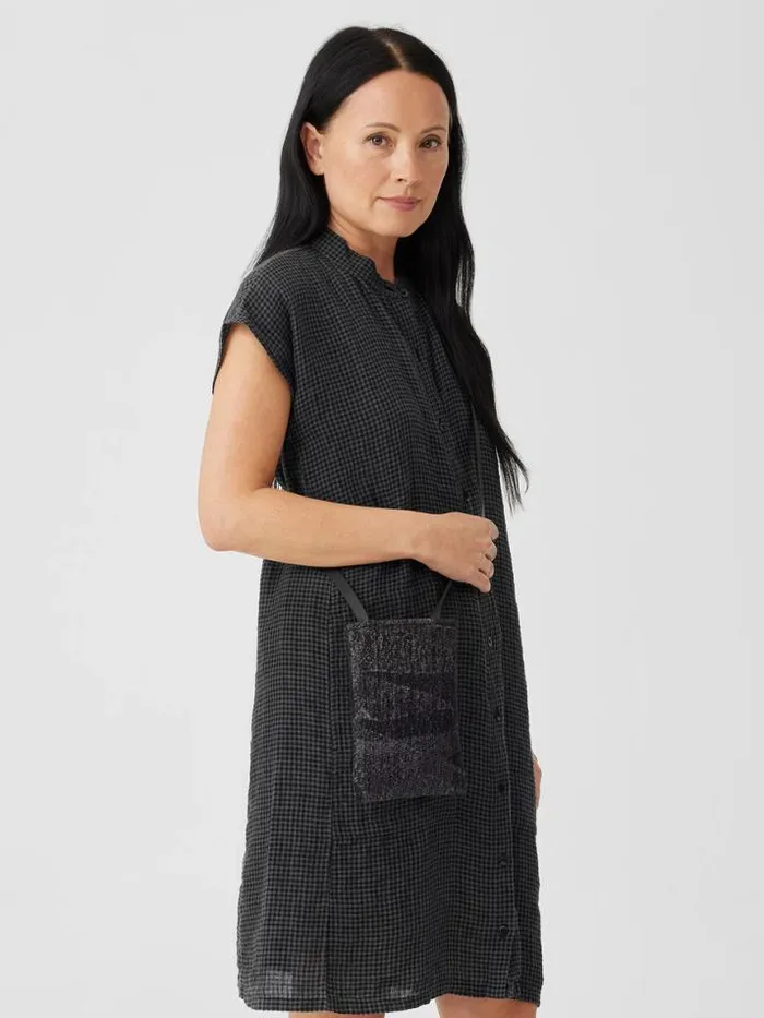 Shop Eileen Fisher Accessories Waste No More Felted Phone Pouch Charcoal