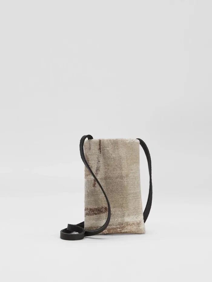 Shop Eileen Fisher Accessories Waste No More Felted Phone Pouch Natural