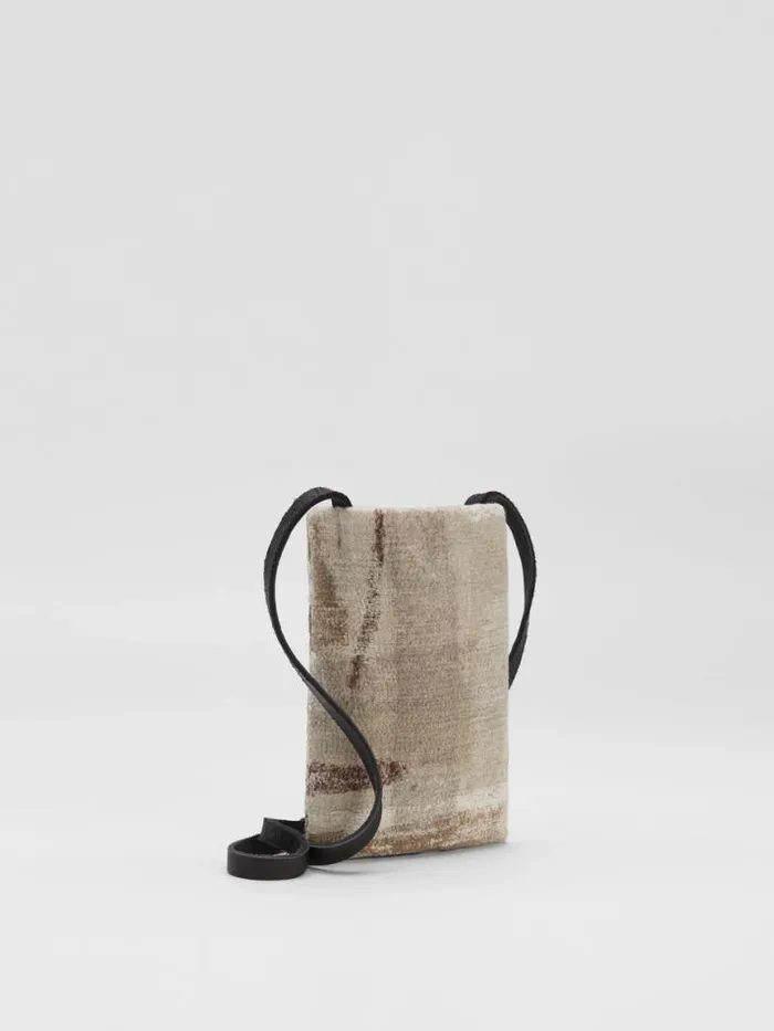 Shop Eileen Fisher Accessories Waste No More Felted Phone Pouch Natural