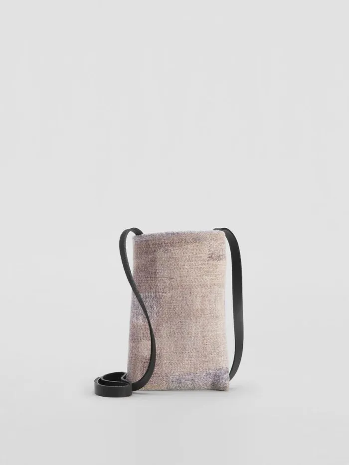 Shop Eileen Fisher Accessories Waste No More Felted Phone Pouch Stone