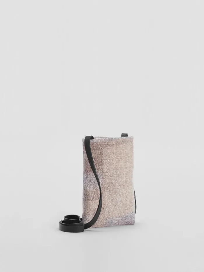 Shop Eileen Fisher Accessories Waste No More Felted Phone Pouch Stone