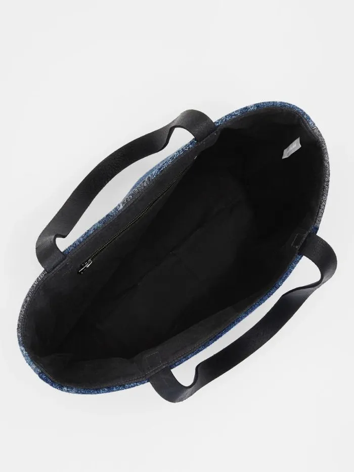 Shop Eileen Fisher Accessories Waste No More Large Denim Tote Indigo