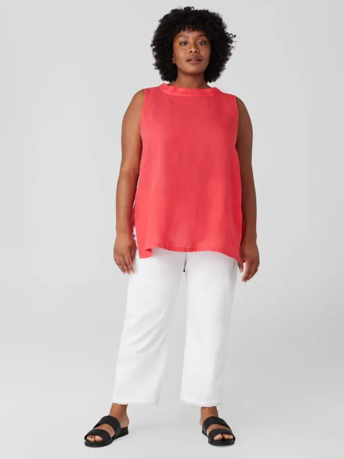 Shop Eileen Fisher Denim Organic Cotton Denim Straight Jean White
