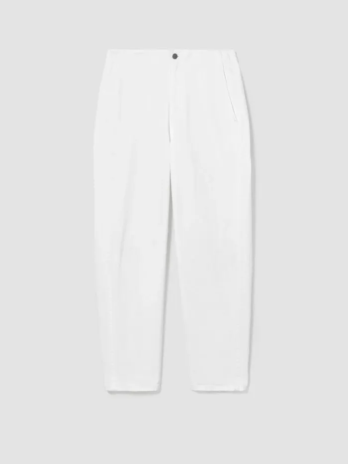 Shop Eileen Fisher Denim Organic Cotton Denim Tapered Pant White