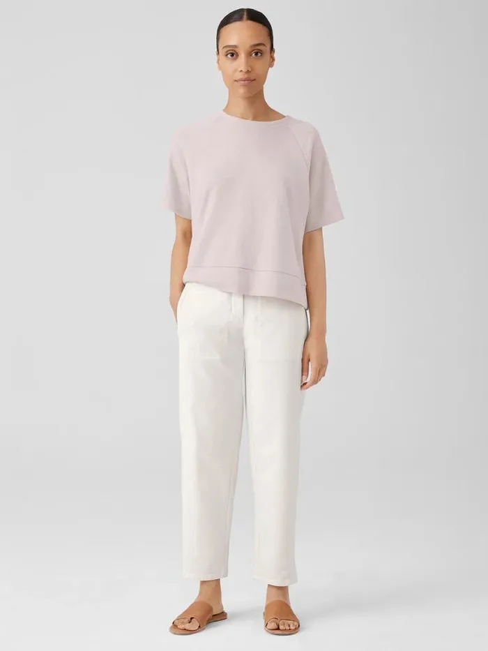 Shop Eileen Fisher Denim Undyed Organic Cotton Denim Lantern Pant Undyed Natural