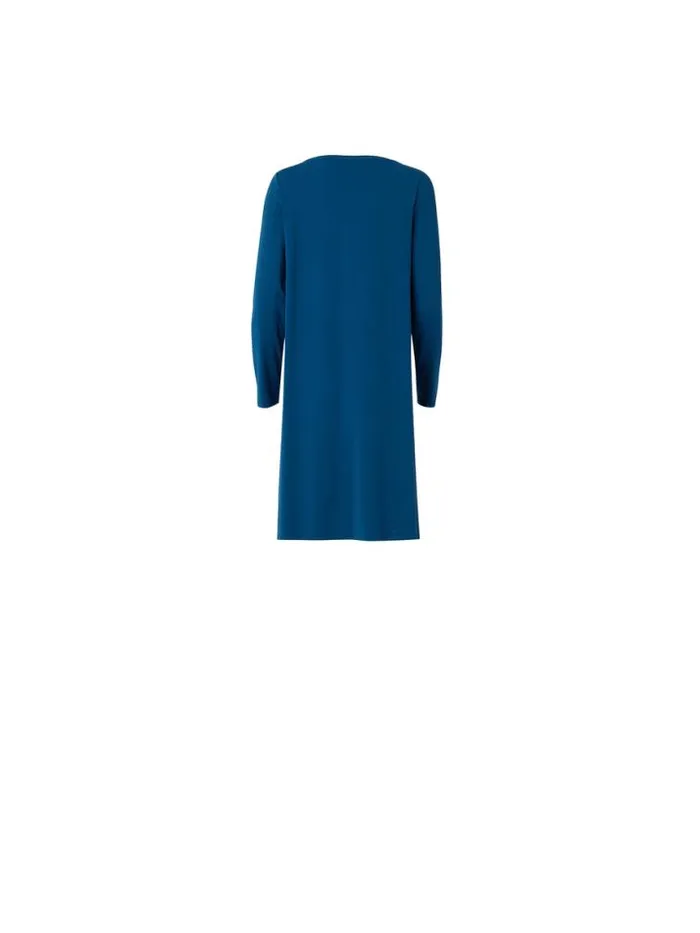 Shop Eileen Fisher Extended Sizing 1X3X Fine Jersey Cowl Neck Dress Atlantis
