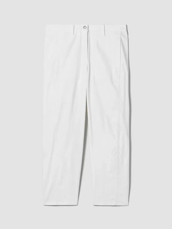 Shop Eileen Fisher Extended Sizing 1X3X Organic Cotton Denim Lantern Jean White