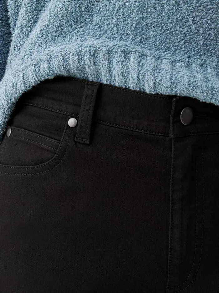 Shop Eileen Fisher Extended Sizing 1X3X Organic Cotton Denim Slim Jean Black