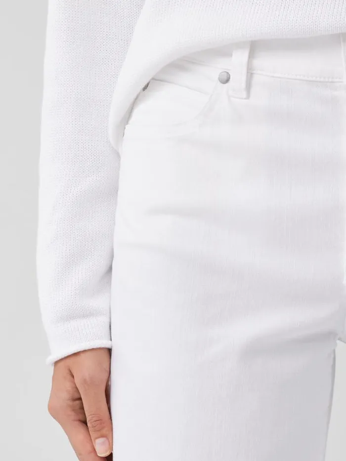Shop Eileen Fisher Extended Sizing 1X3X Organic Cotton Denim WideLeg Jean White