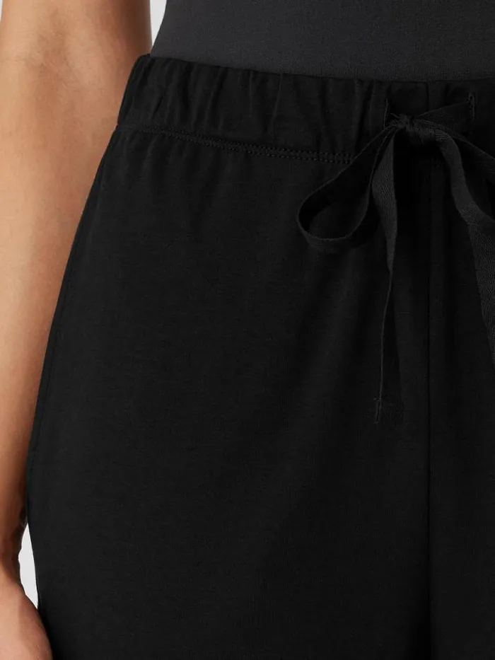 Shop Eileen Fisher Extended Sizing 1X3X Organic Cotton Interlock Jogger Sleep Pant Black