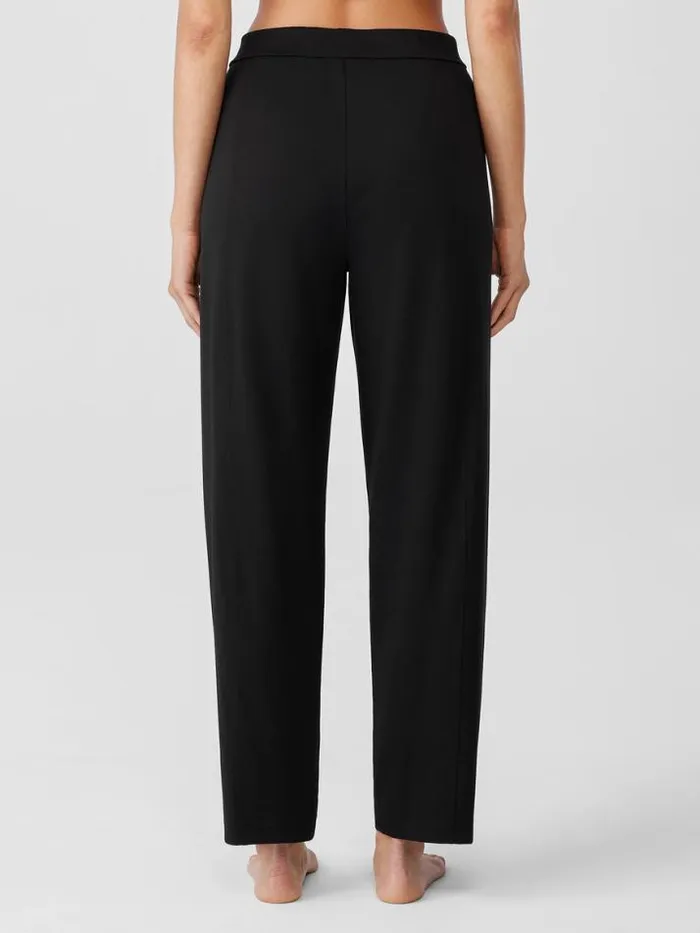Shop Eileen Fisher Extended Sizing 1X3X Organic Cotton Interlock Lantern Sleep Pant Black