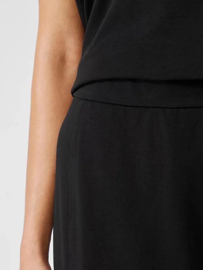 Shop Eileen Fisher Extended Sizing 1X3X Organic Cotton Interlock Lantern Sleep Pant Black