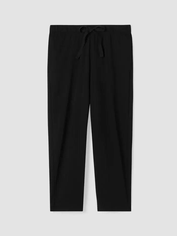 Shop Eileen Fisher Extended Sizing 1X3X Organic Cotton Interlock Slouchy Sleep Pant Black