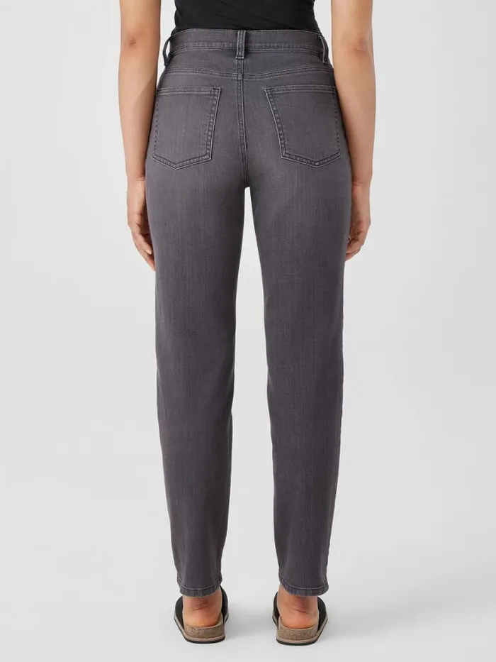 Shop Eileen Fisher Extended Sizing 1X3X Organic Cotton Stretch Slim Jean Carbon
