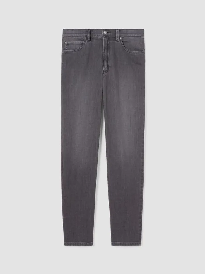 Shop Eileen Fisher Extended Sizing 1X3X Organic Cotton Stretch Slim Jean Carbon